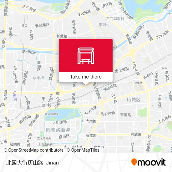 北园大街历山路 map