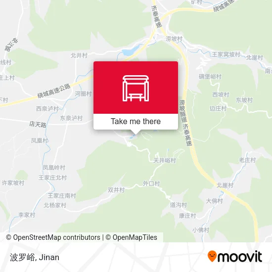 波罗峪 map