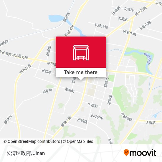 长清区政府 map