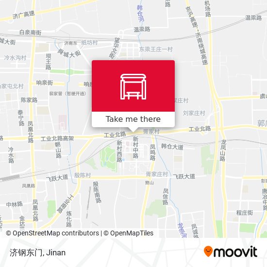 济钢东门 map