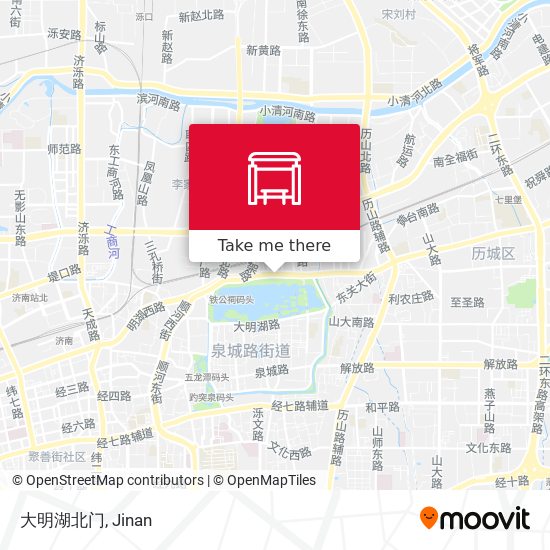 大明湖北门 map