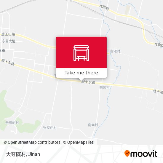 天尊院村 map