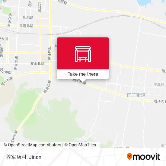 养军店村 map