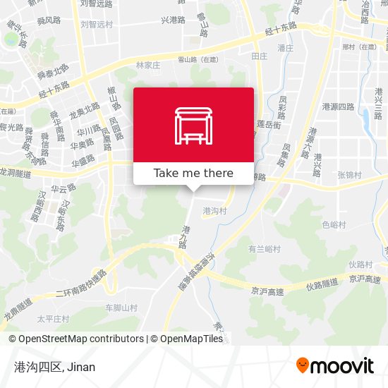 港沟四区 map