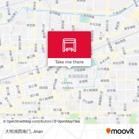 大明湖西南门 map