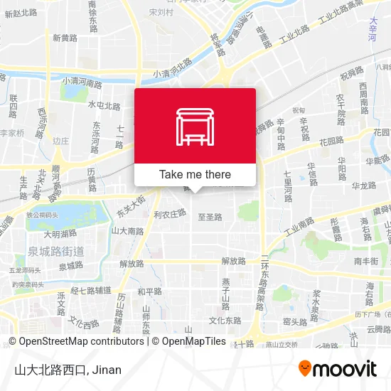 山大北路西口 map