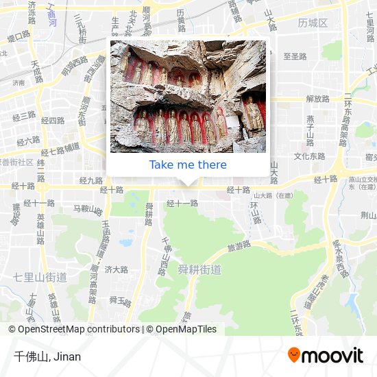 千佛山 map