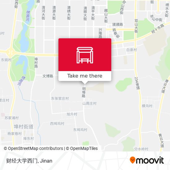 财经大学西门 map