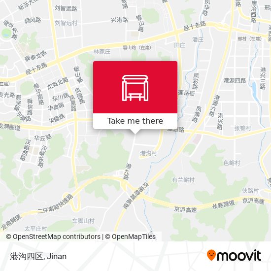 港沟四区 map