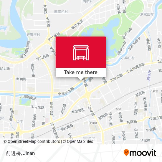 前进桥 map