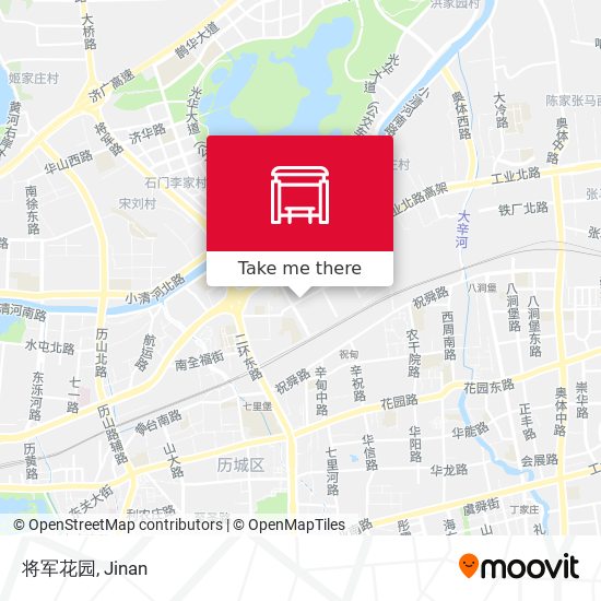 将军花园 map