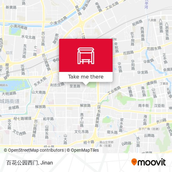 百花公园西门 map