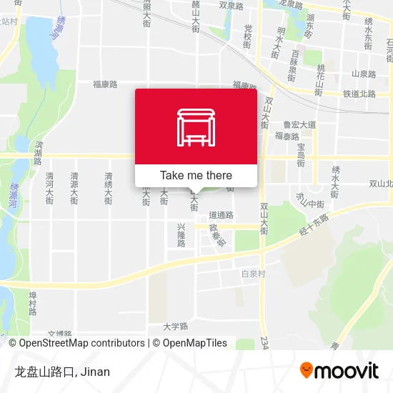 龙盘山路口 map