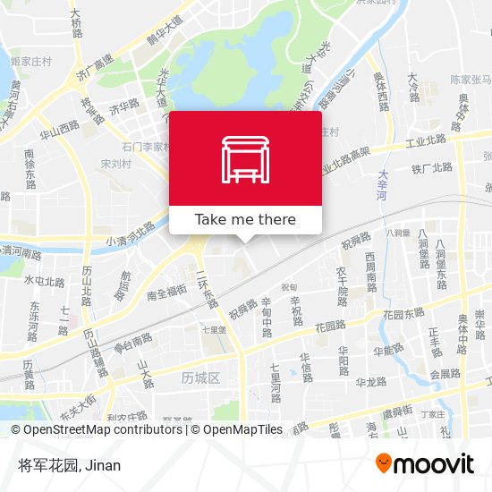 将军花园 map