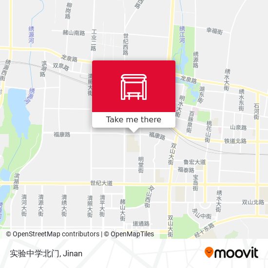 实验中学北门 map