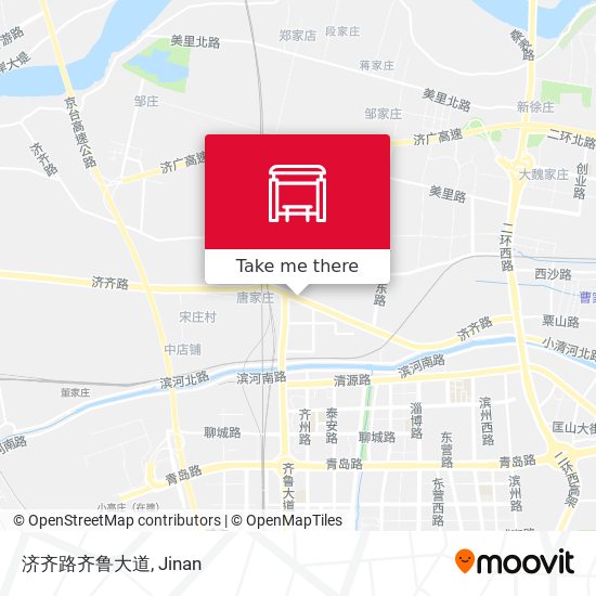 济齐路齐鲁大道 map