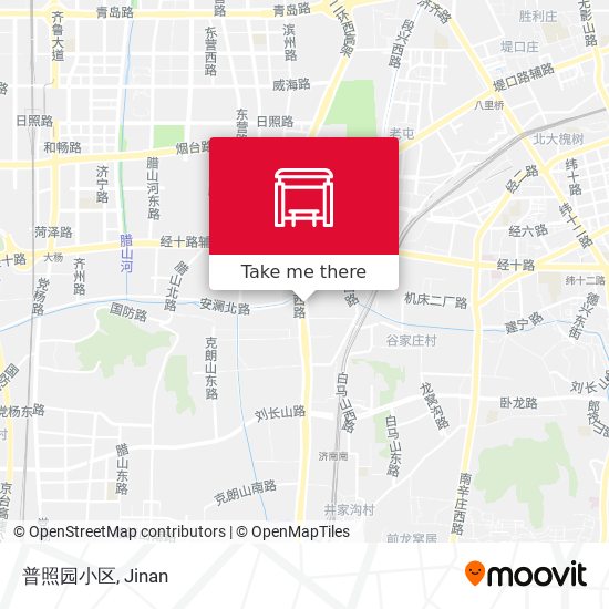 普照园小区 map