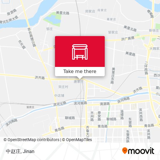 中赵庄 map