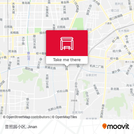 普照园小区 map