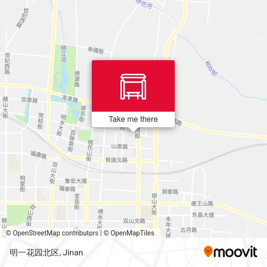 明一花园北区 map