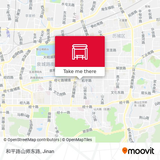 和平路山师东路 map