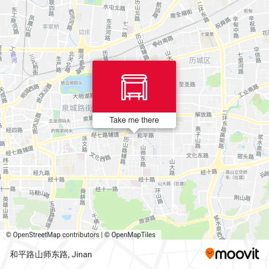 和平路山师东路 map