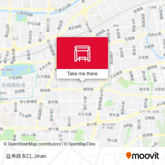 益寿路东口 map