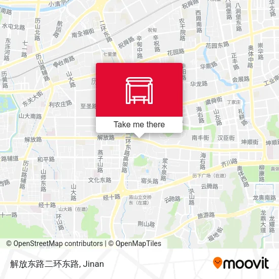 解放东路二环东路 map