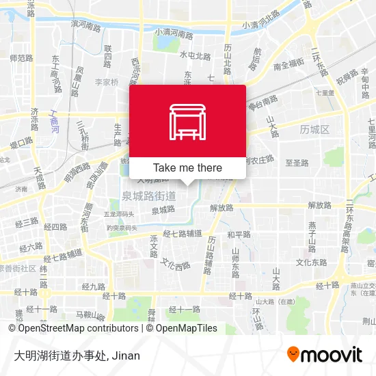 大明湖街道办事处 map