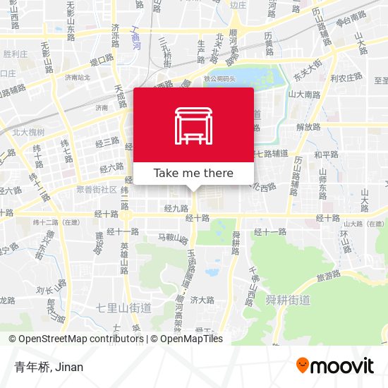 青年桥 map