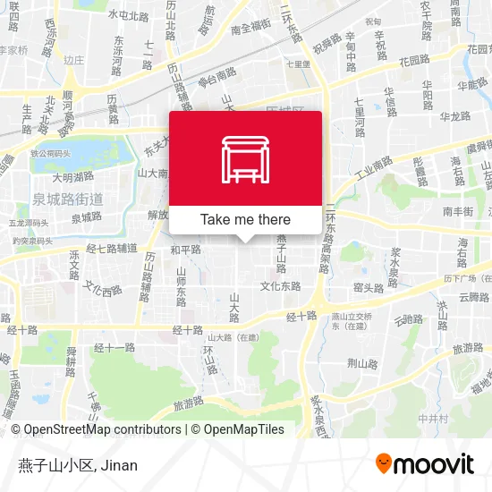 燕子山小区 map