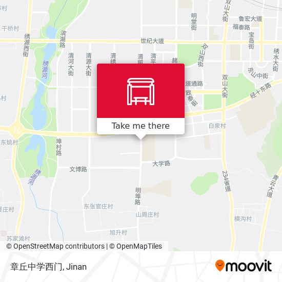 章丘中学西门 map