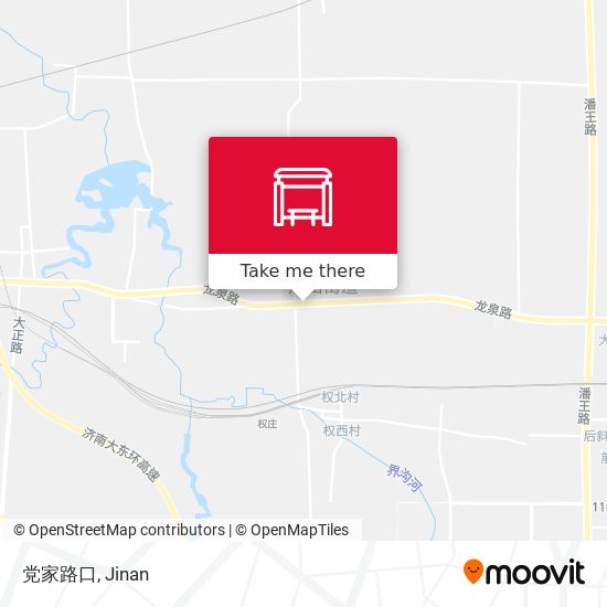 党家路口 map