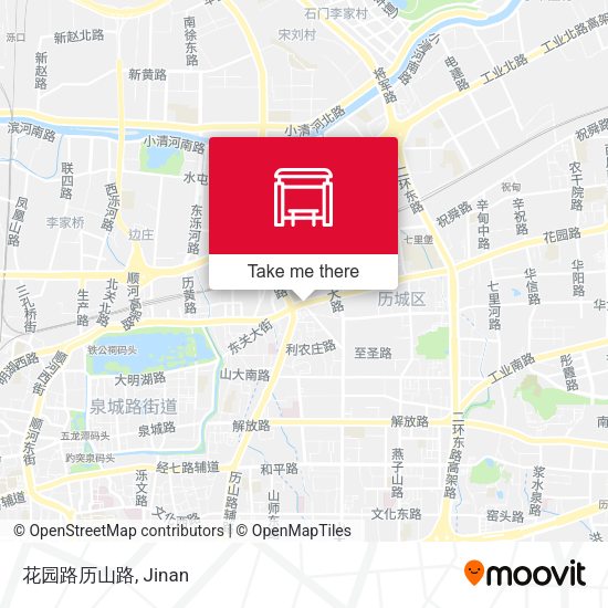 花园路历山路 map