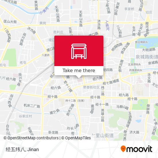 经五纬八 map