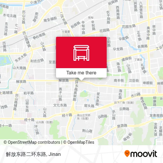 解放东路二环东路 map