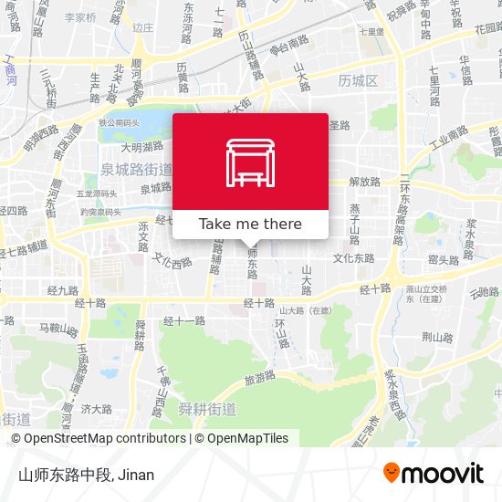 山师东路中段 map