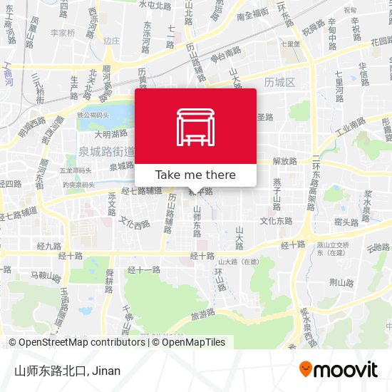 山师东路北口 map