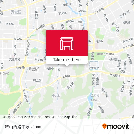 转山西路中段 map