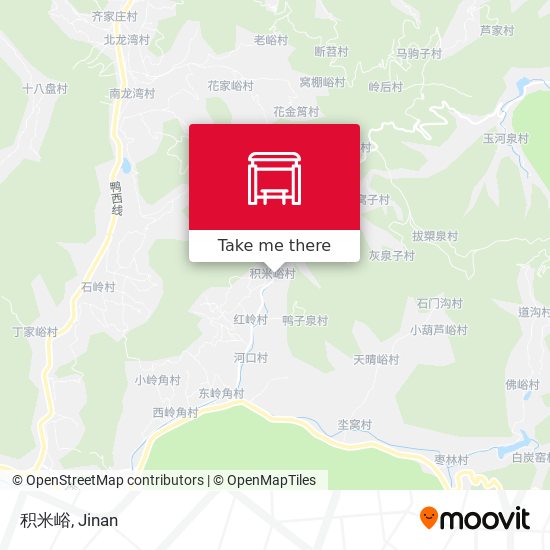 积米峪 map