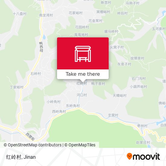 红岭村 map