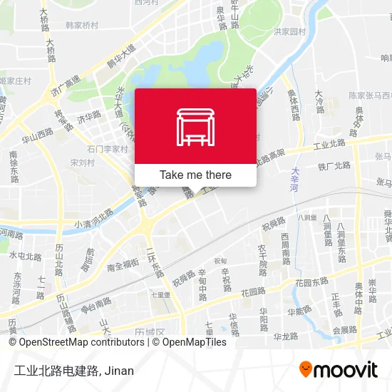工业北路电建路 map