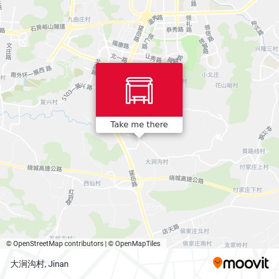 大涧沟村 map