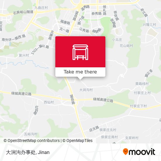 大涧沟办事处 map