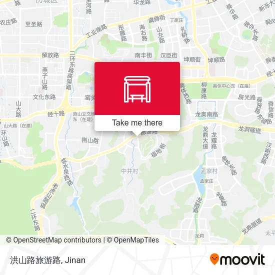 洪山路旅游路 map