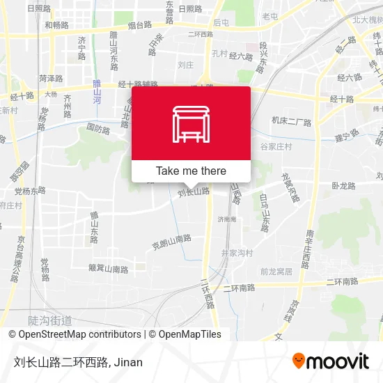 刘长山路二环西路 map