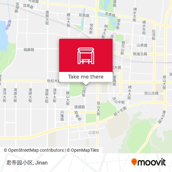 君帝园小区 map