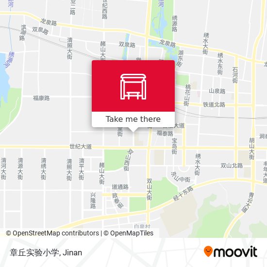 章丘实验小学 map