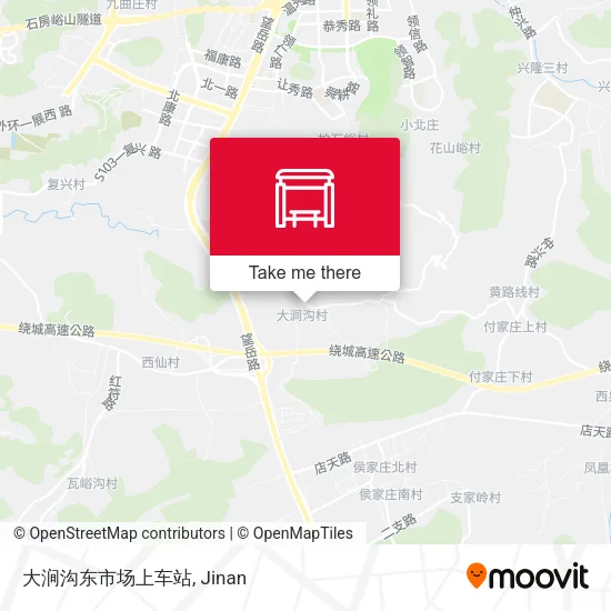 大涧沟东市场上车站 map