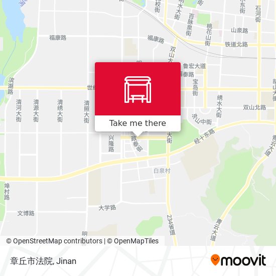 章丘市法院 map